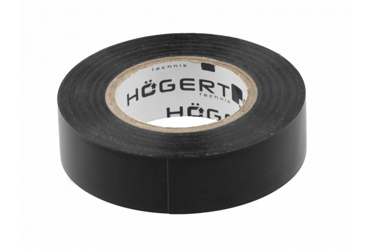 Isoleringstape Hogert HT1P281; 0,13x19 mm; 20 m; svart