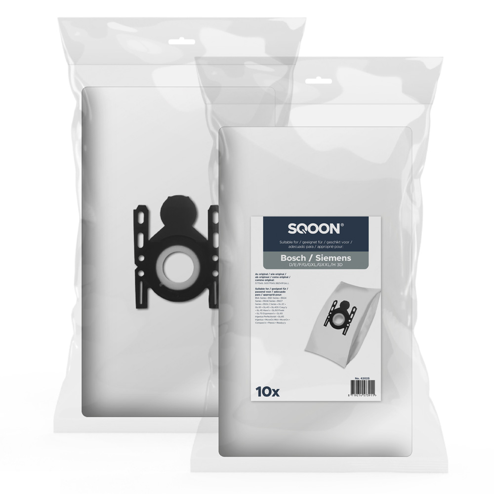 Støvpose SQOON 42025; Bosch/Siemens G-All 3-D; 10 stk