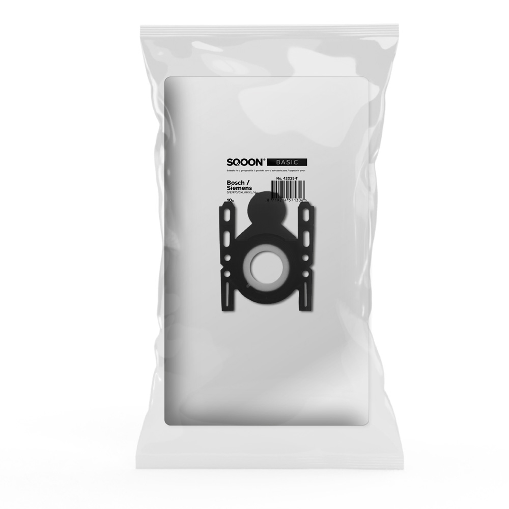 Støvpose SQOON 42025-T; Bosch/Siemens 3-D Type GXL; 10 stk