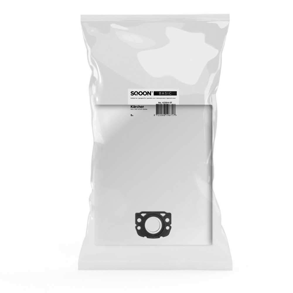 Støvpose SQOON 42304-5T; Karcher WD / MV 4/5/6 series; 5 stk