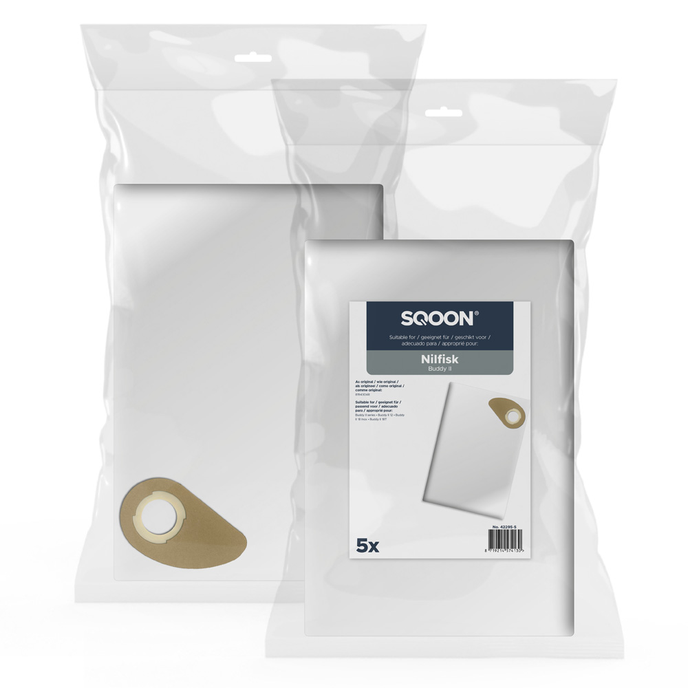 Støvpose SQOON 42295-5; Nilfisk Buddy II; 5 stk