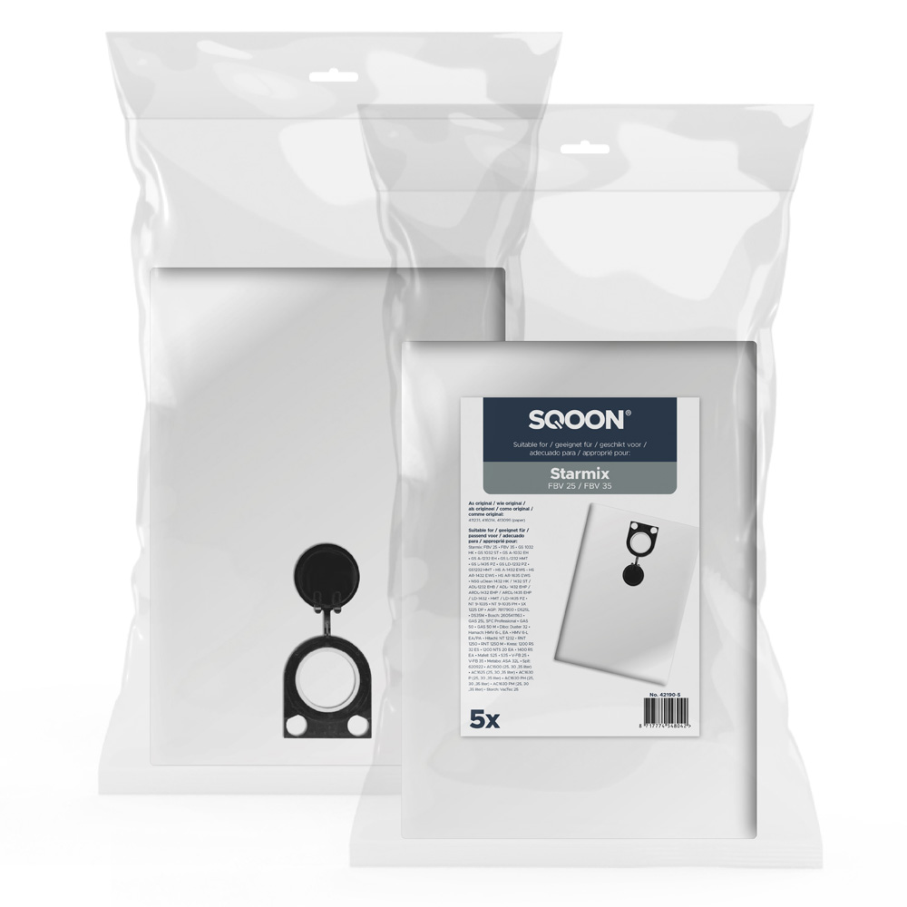 Støvpose SQOON 42190-5; Starmix FBV 25/35; 5 stk