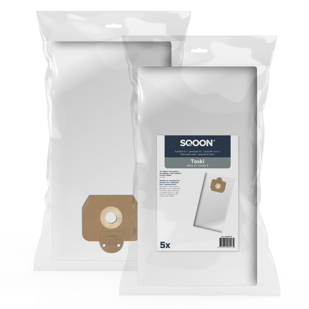 Støvpose SQOON 42297-5; Taski Aero-Vento 8 series; 5 stk