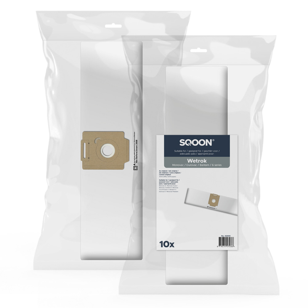 Støvpose SQOON 42300; Wetrok Monovac (Comfort), Durovac 6 series; 10 stk