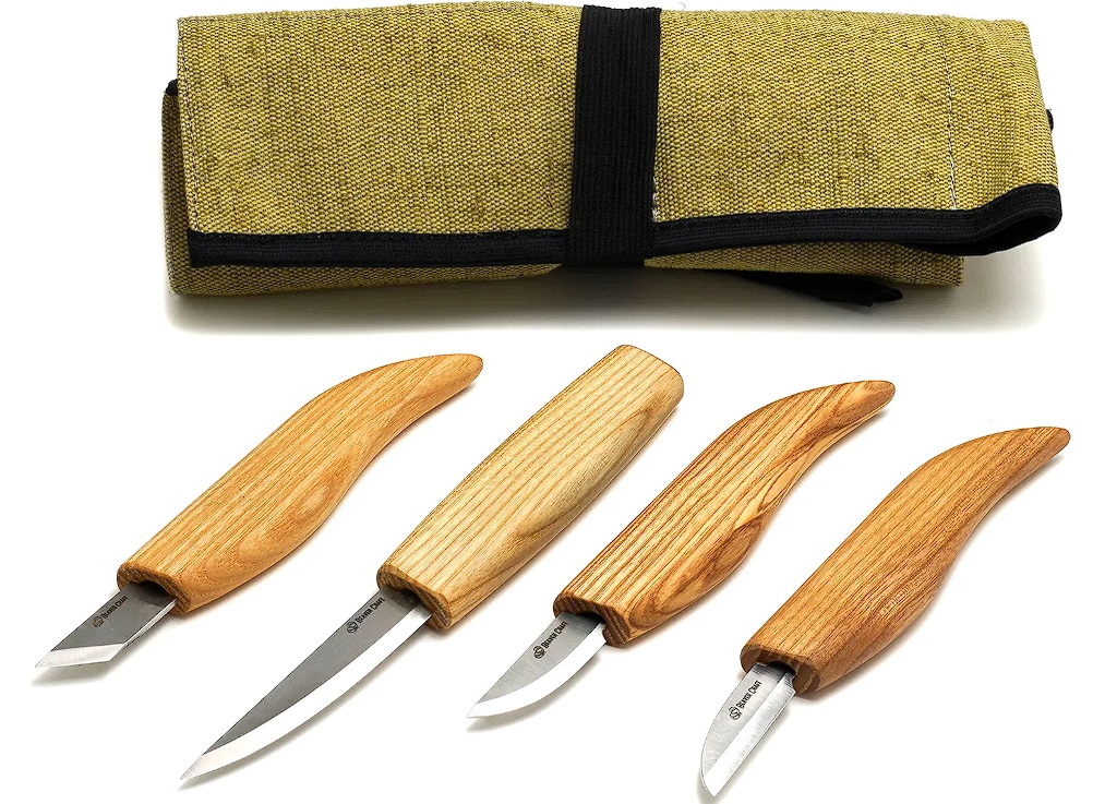Knivsett BeaverCraft S07; 4 stk