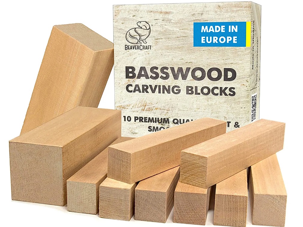 Trebrett - mal BeaverCraft BW10; 10 stk.; for utskjæring