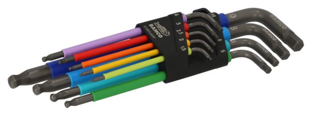 Unbrakonøkler Bahco C1997LM/9P; 1,5-10 mm; 9 stk