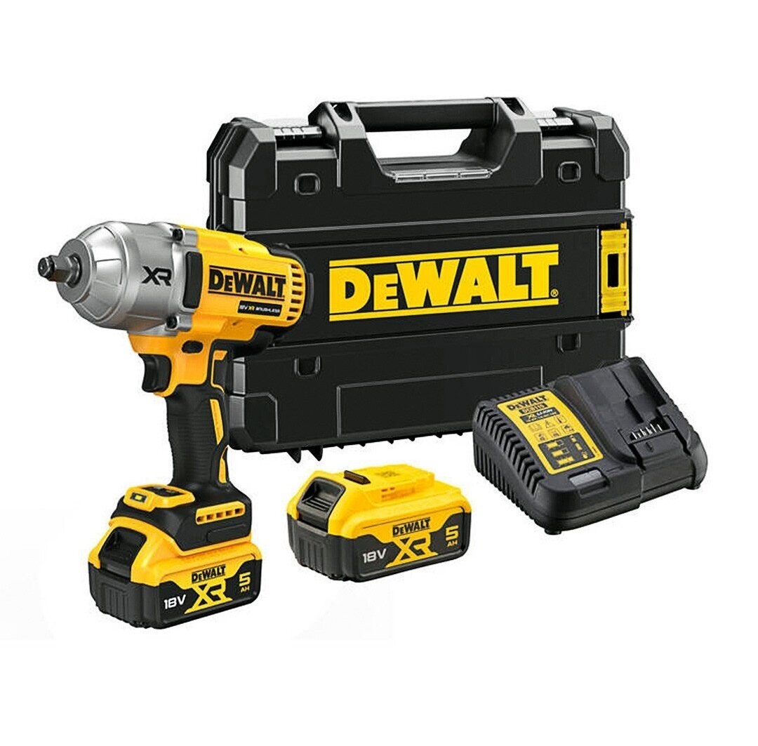 Slagmuttertrekker DeWalt DCF900P2T-QW; 18 V; 2x5,0 Ah batt.
