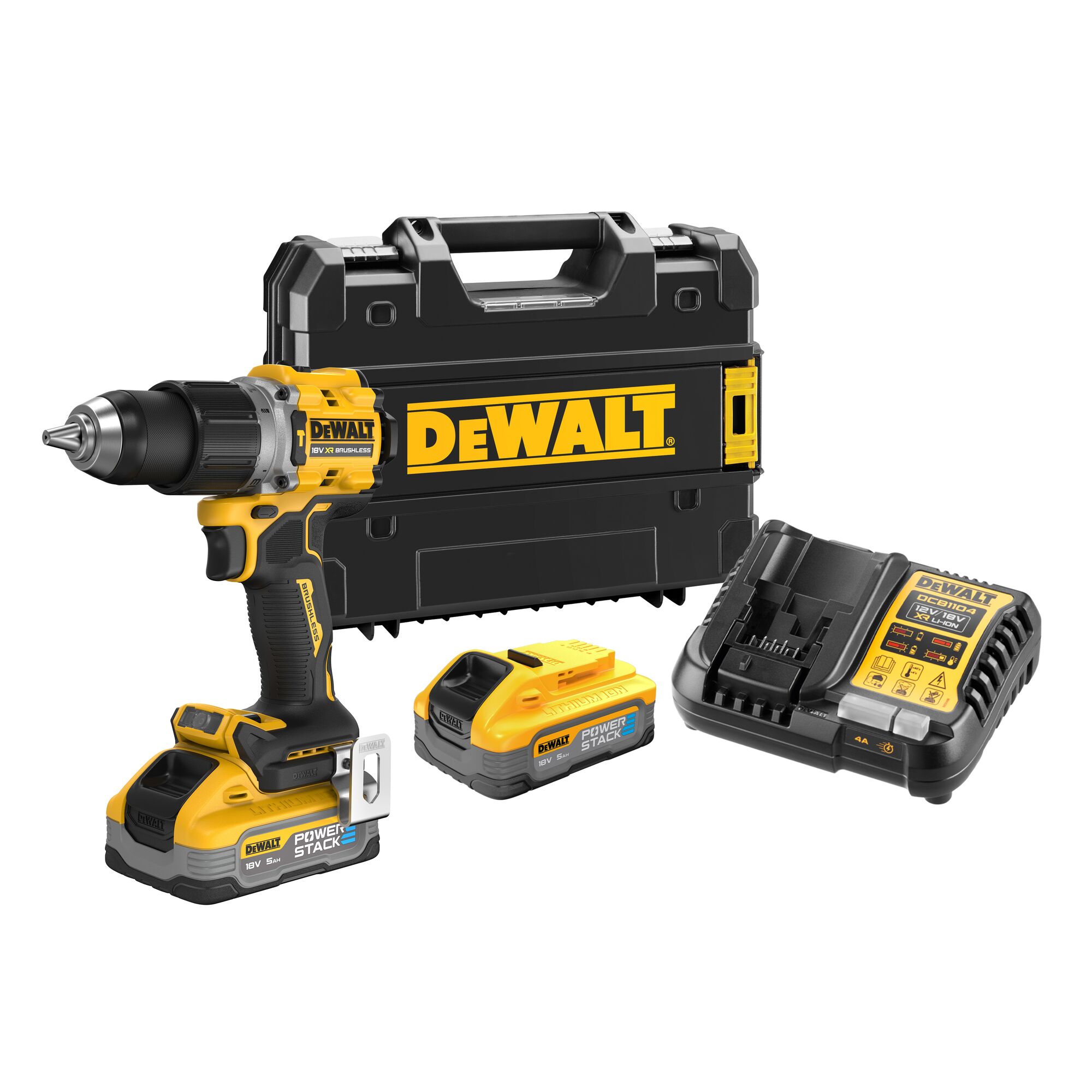 Skrutrekker/bor DeWalt DCD805H2T-QW; 18 V; 2x5,0 Ah batt.