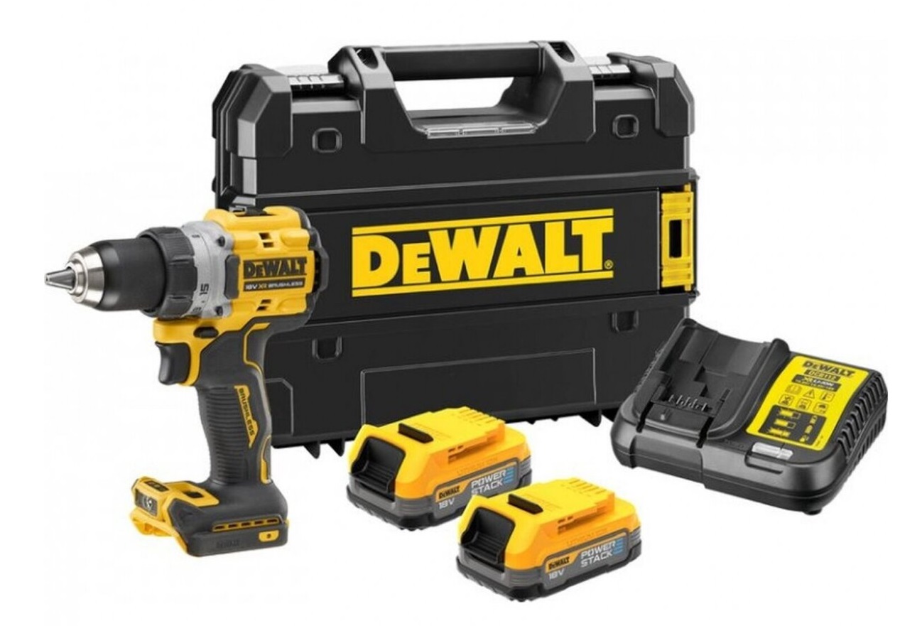 Skrutrekker/bor DeWalt DCD800H2T-QW; 18 V; 2x5,0 Ah batt.