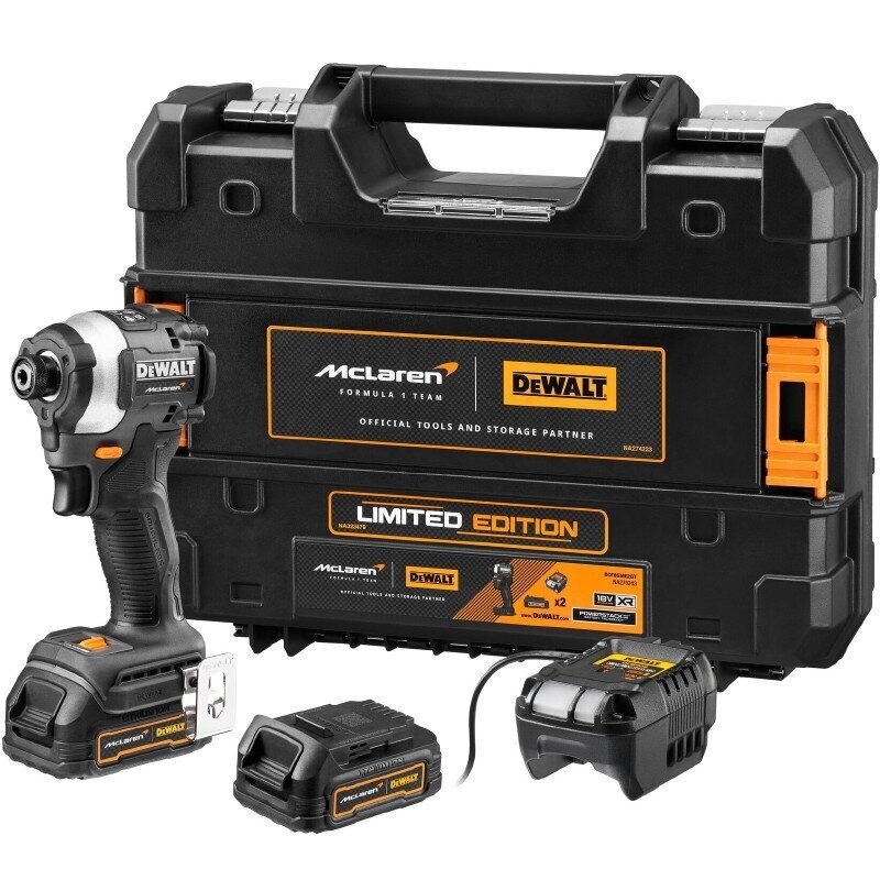 Slagskrutrekker DeWalt DCF85ME2GT-QW; 18 V; 2x1,7 Ah batt.