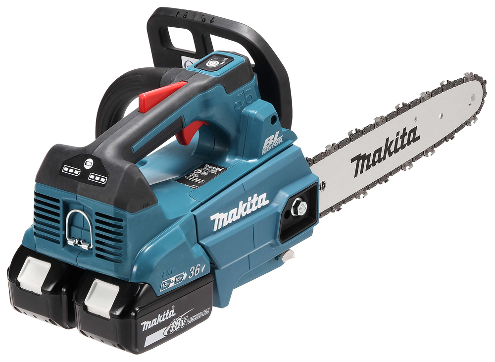 Motorsag Makita DUC306PT2B; 2x18 V; 2x5,0 Ah batteri.; 30 cm sverd