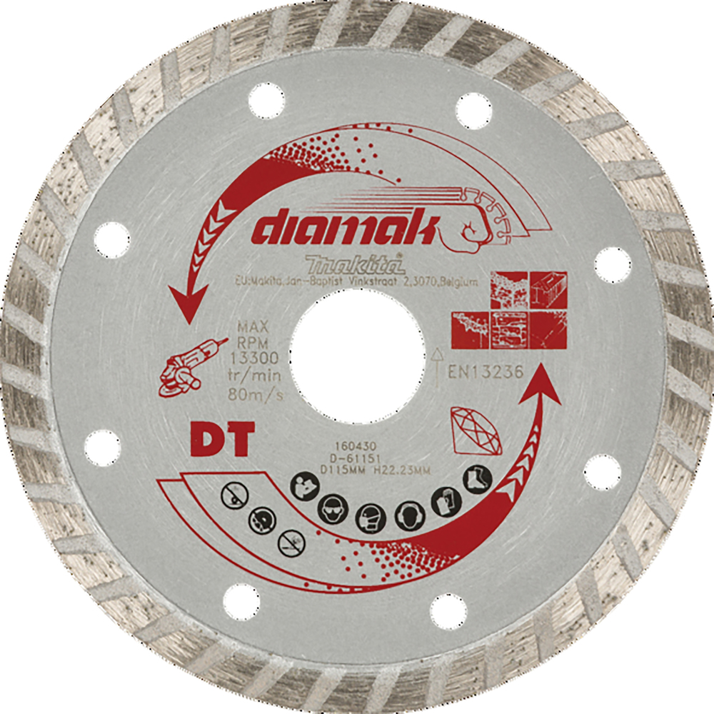 Diamantkappeskive Makita D-61151; 115x22,23 mm