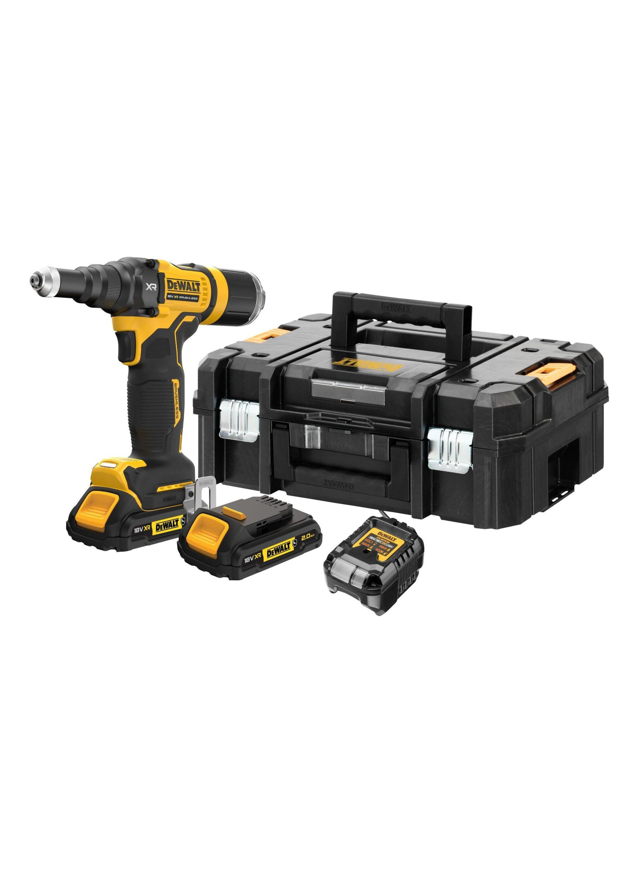 Ledningsløs naglepistol DeWalt DCF403D2GT-QW; 18 V; 2x2,0 Ah batt.