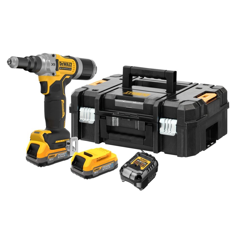 Ledningsløs naglepistol DeWalt DCF414E2GT-QW; 18 V; 2x1,7 Ah batt.