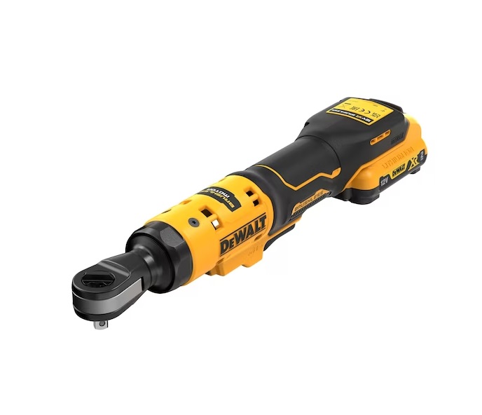 Batteridrevet vinkelskrutrekker DeWalt DCF504D1-QW; 54 Nm; 1/4''; 12 V; 1x2,0 Ah batt.