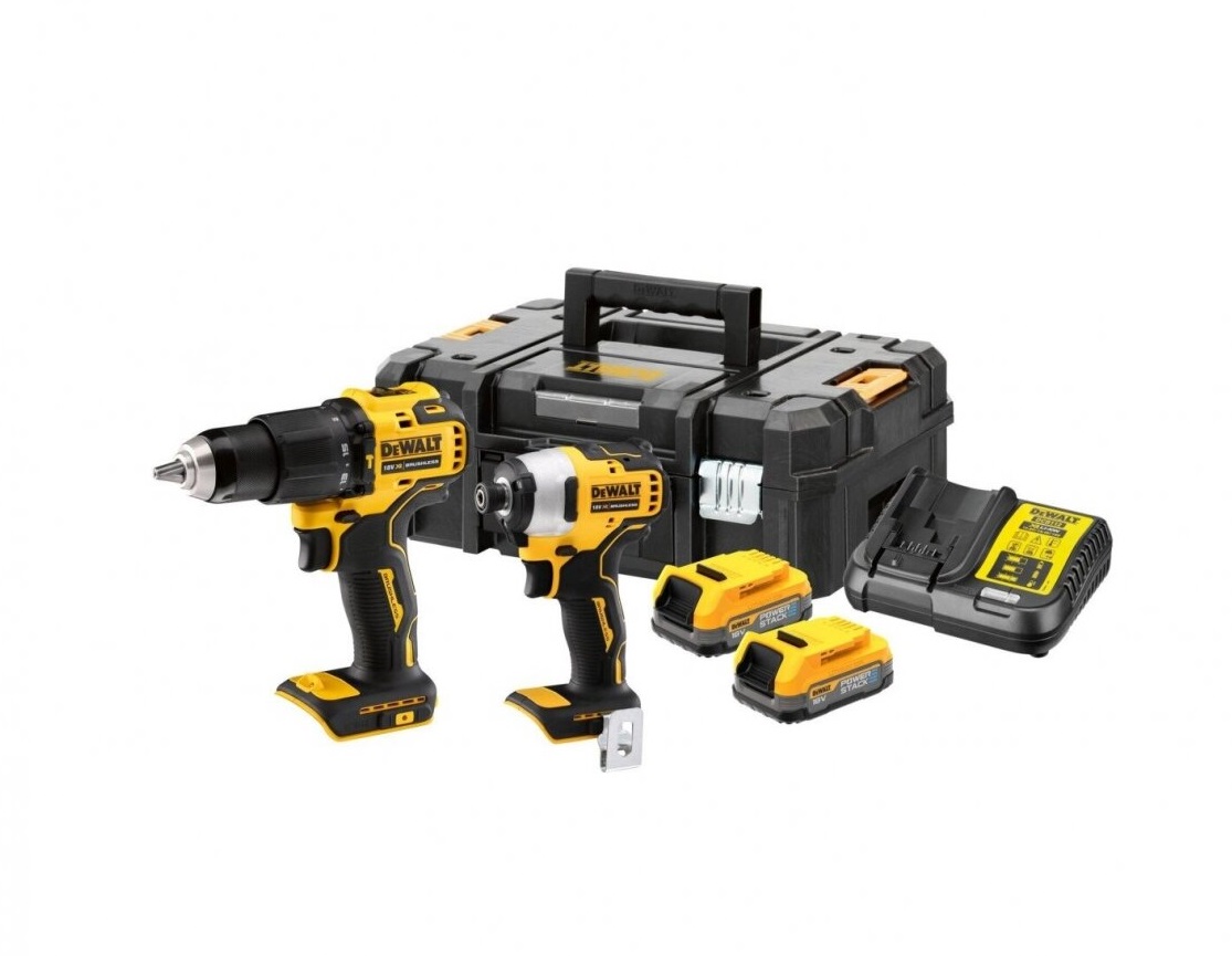 Verktøysett DeWalt DCK2062E2T-QW (DCD709 + DCD809); 18 V; 2x1,7 Ah batt.