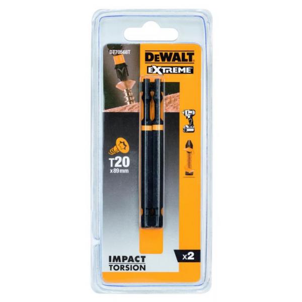 Skrubits DeWalt DT70568T-QZ; T20; 85 mm; 2 stk