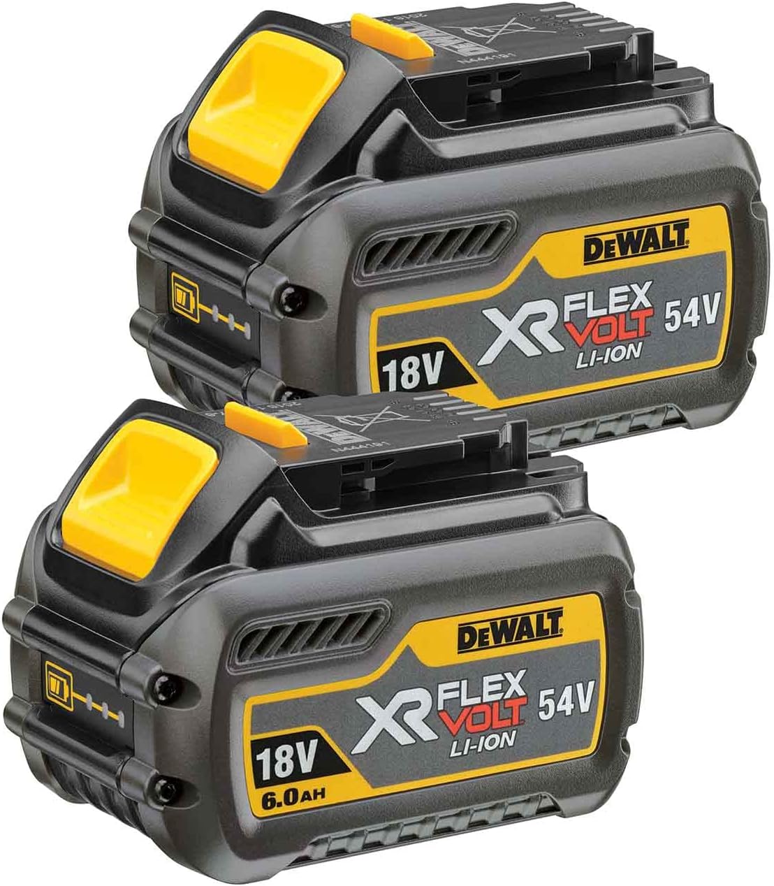 Batteri DeWalt DCB546T2-XJ; 18/54 V; 6,0 Ah; Li-ion; 2 stk