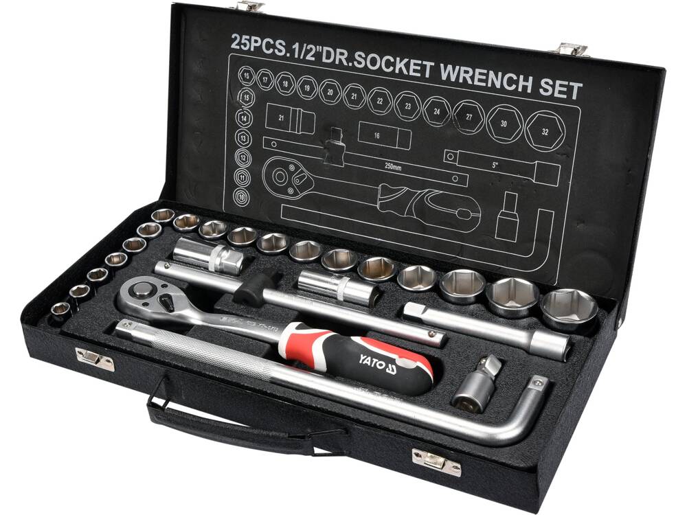 Verktøysett Yato YT-12671; 25 stk