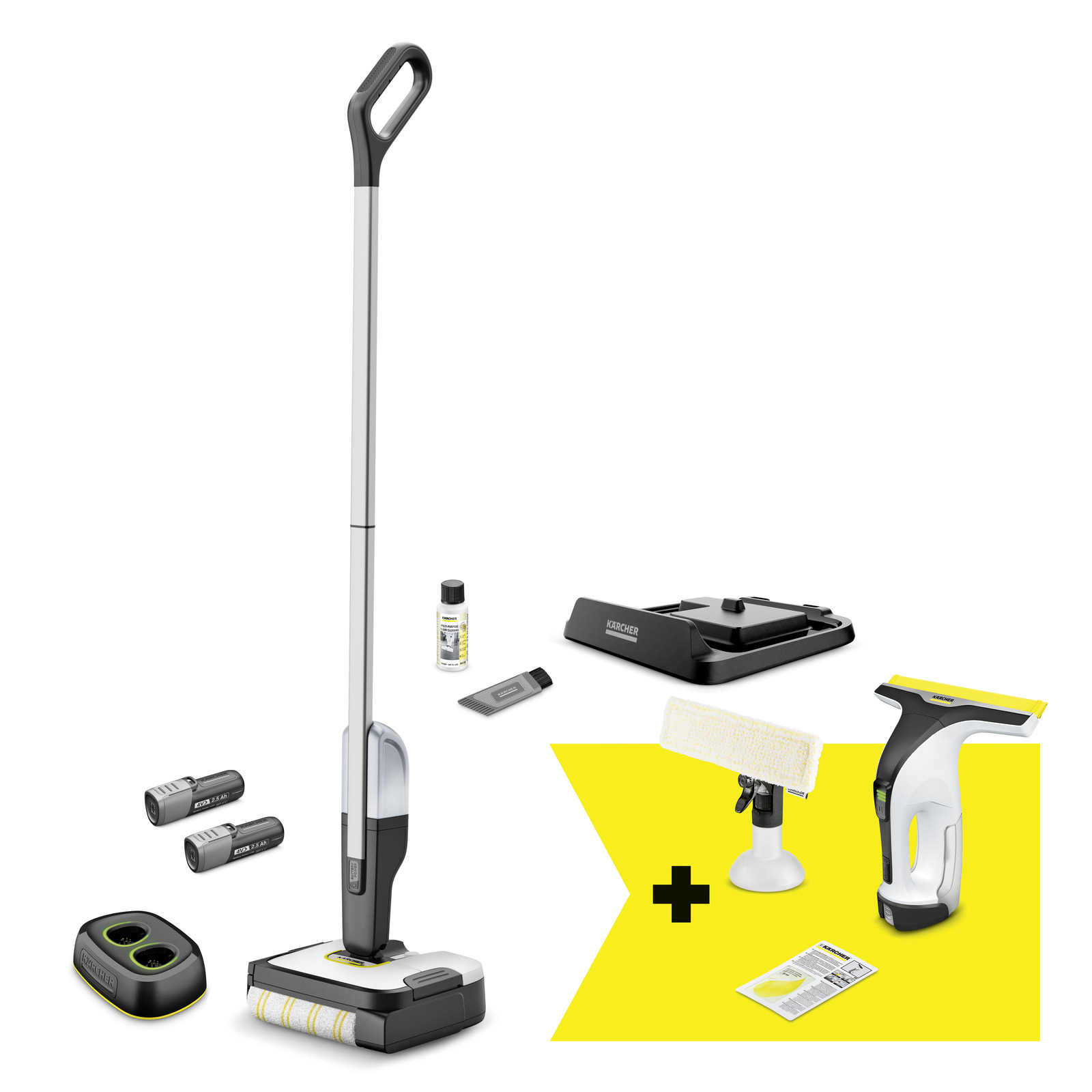 Gulvvaskemaskin Karcher FC 2-4 + WV 4-4 SET