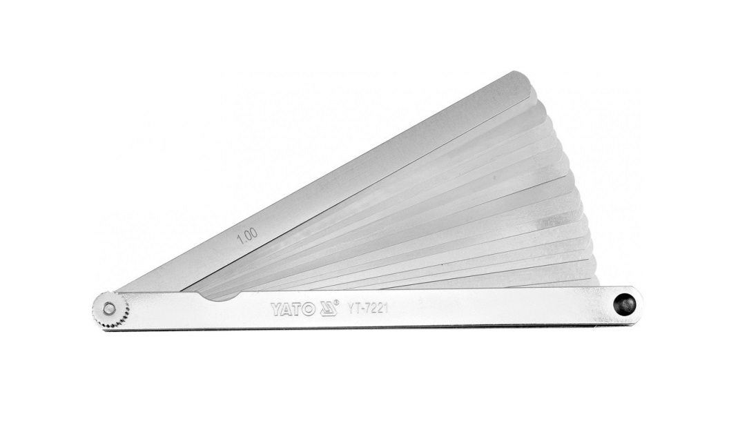 Presisjonsfølermåler Yato YT-7221; 0,02-1,0 mm; 17 stk