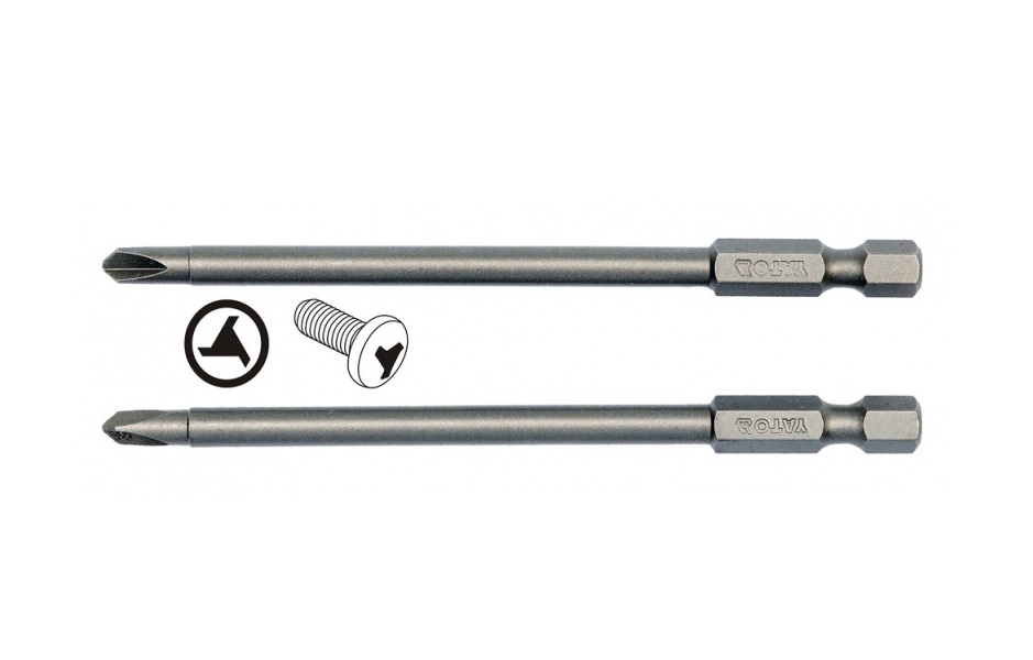 Skrubits Yato YT-0496; 1/4''; NR1-NR3; 100 mm; 2 stk