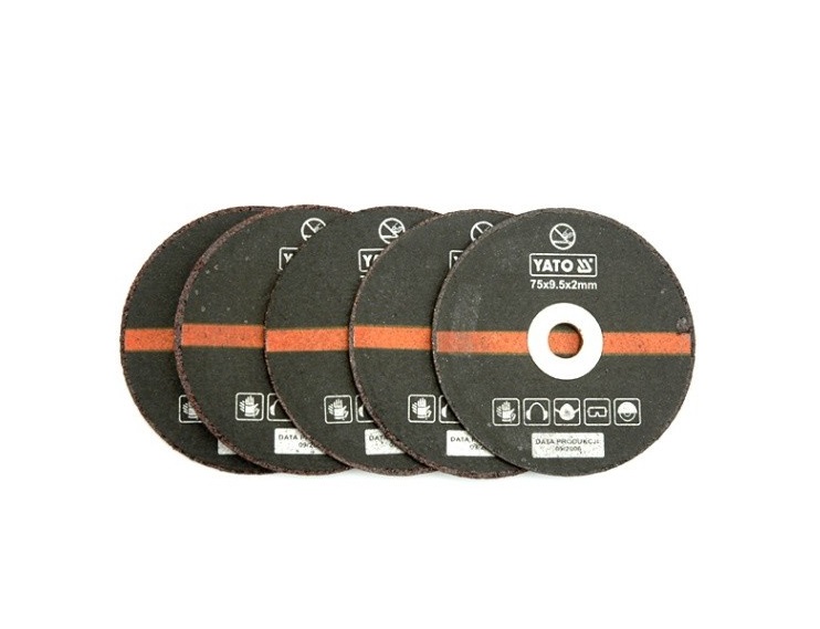 Abrasiv kappeskive Yato YT-0994; 75 mm; 5 stk