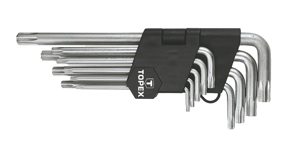 Unbrakonøkler Topex 35D961; T10-T50; 9 stk