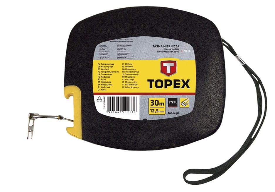 Målerulle Topex 28C413; 12,5 mm; 30 m