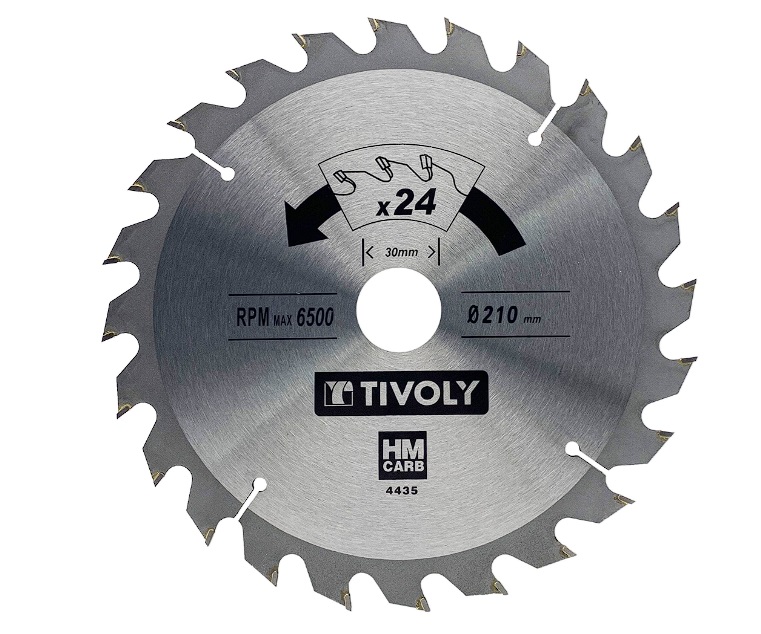 Sagblad for tre Tivoly XT50514004435; 210 mm; Z24; 15°