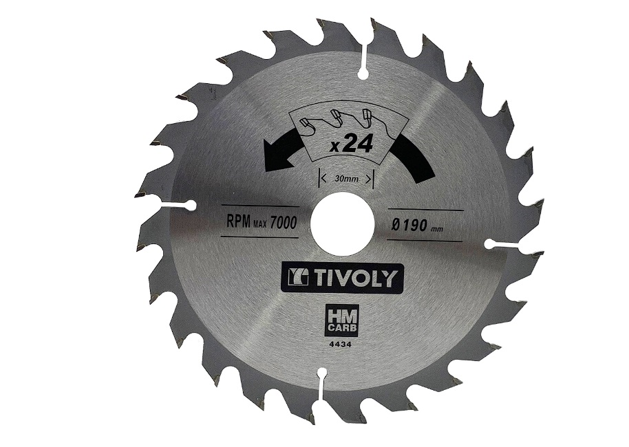 Sagblad for tre Tivoly XT50514004434; 190 mm; Z24; 15°