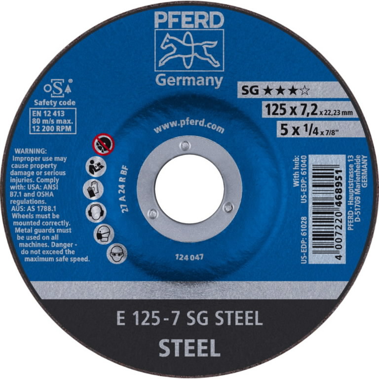 Slipeskive PFERD 468951; 125 mm