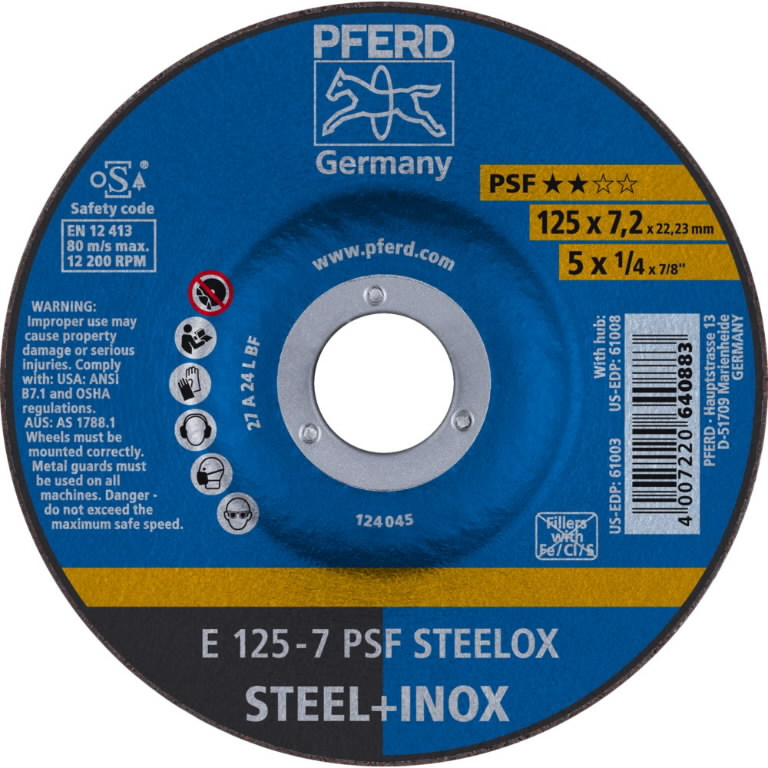 Slipeskive PFERD 640883; 125 mm