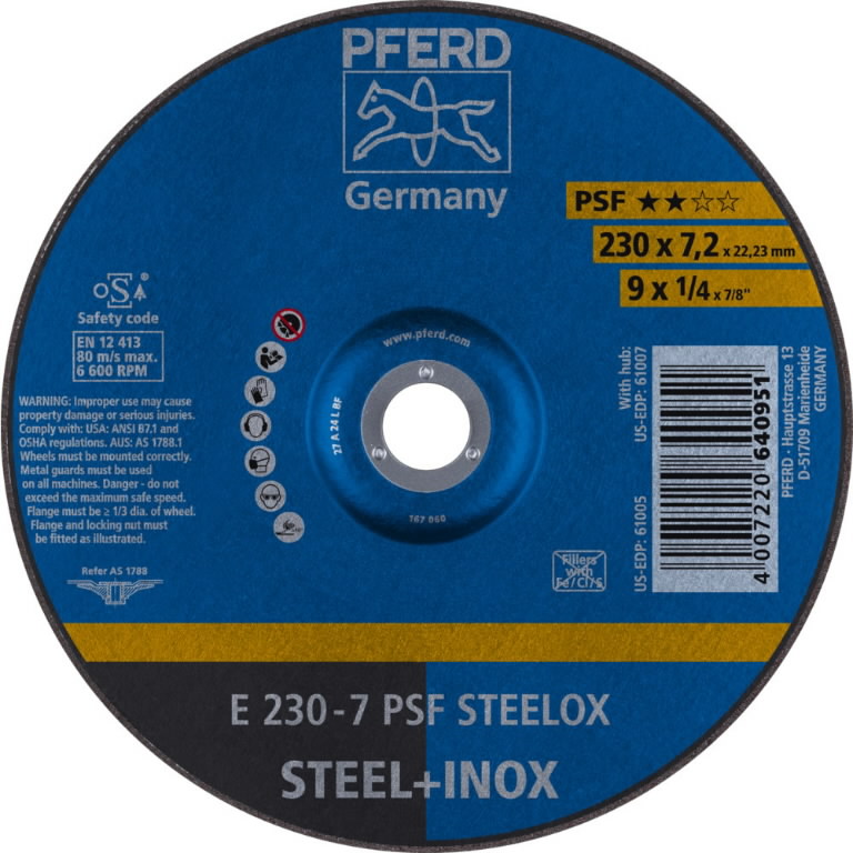Slipeskive PFERD 640951; 230 mm