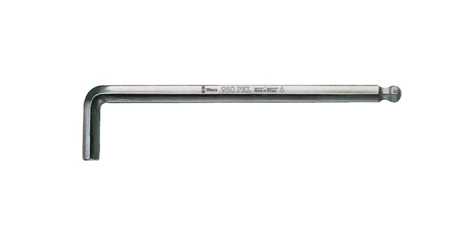L-formet nøkkel Wera 05022060001; HEX 5; 160 mm