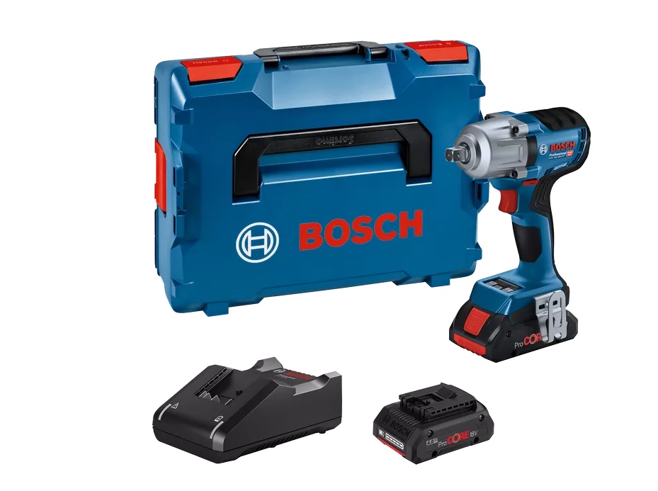 Slagmuttertrekker Bosch GDS 18V-450 PC Professional; 18 V; 2x5,0 Ah batteri. + L-Boxx 136