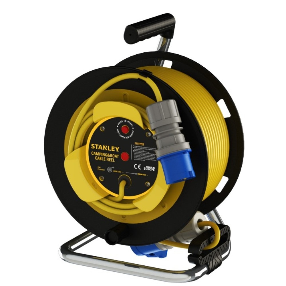 Kabeltrommel Stanley SXECFS9QBRE; 22 m; 3x1,5 mm²