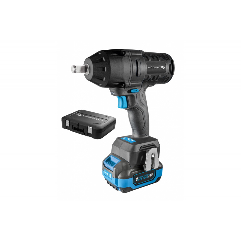 Slagmuttertrekker Hogert HT2E253-B14IW; 18 V; 1x4,0 Ah batt.