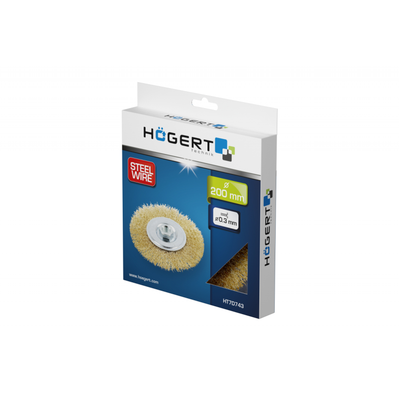 Koppbørste Hogert HT7D743; 200 mm; M14