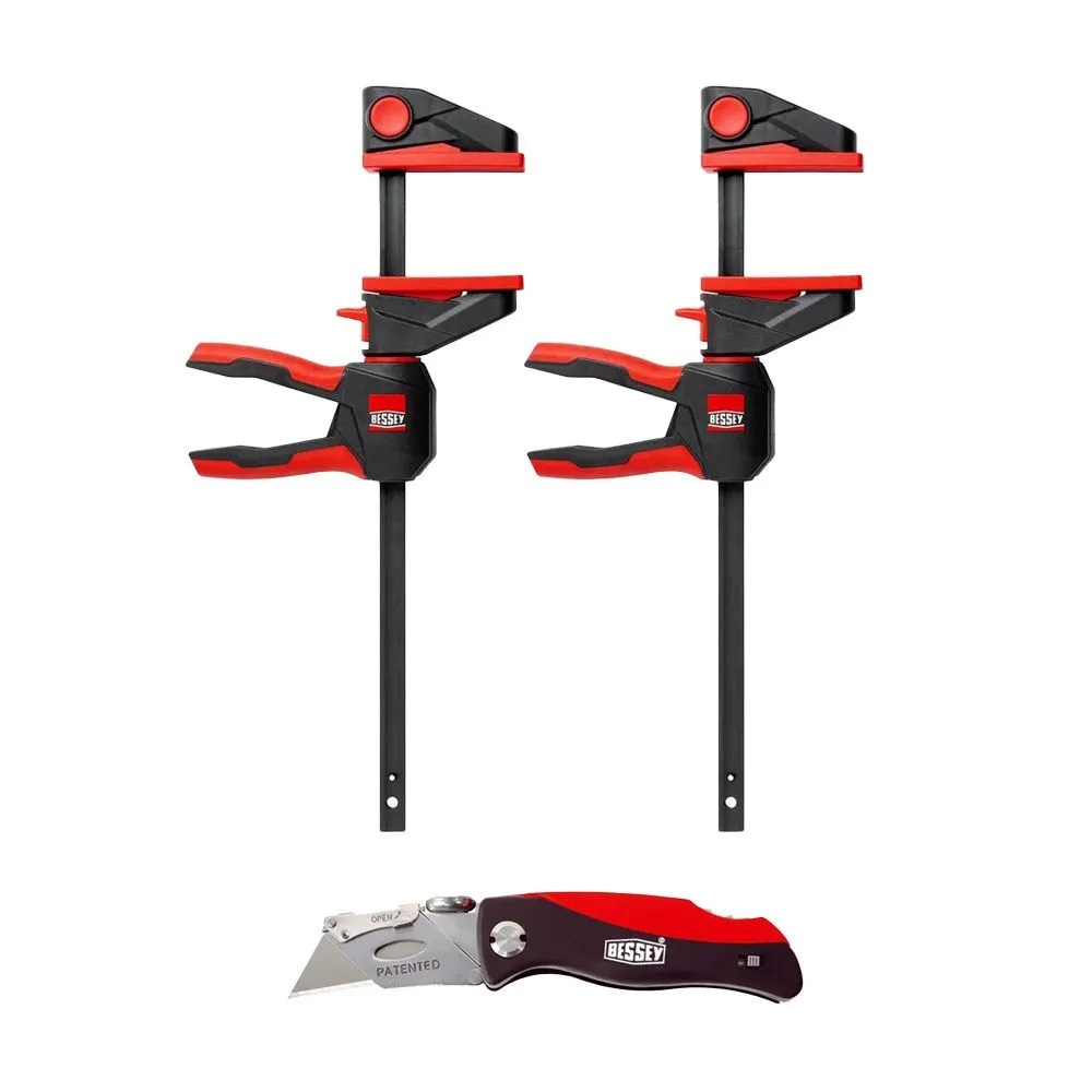 Tvinge Bessey EZ360SET-A; 2 stk. + kniv