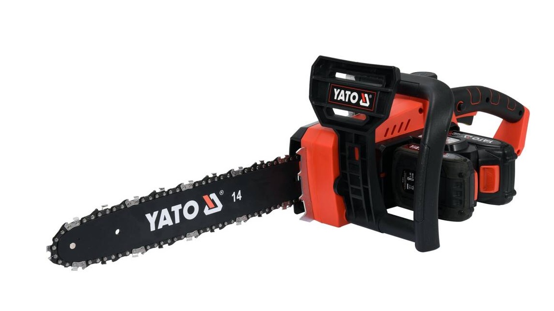 Motorsag Yato YT-82812; 2x18 V; 2x2,0 Ah batteri.; 35 cm sverd