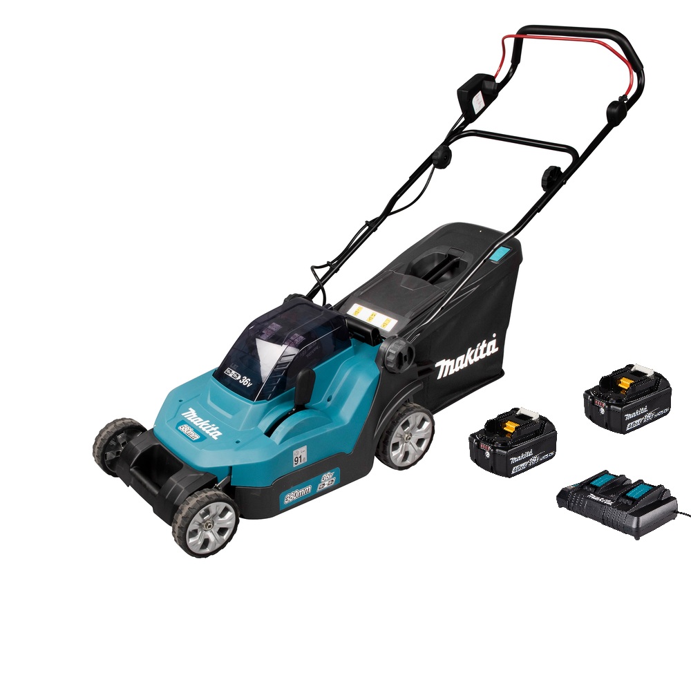 Gressklipper Makita DLM382PM2; 2x18 V; 2x4,0 Ah batt.