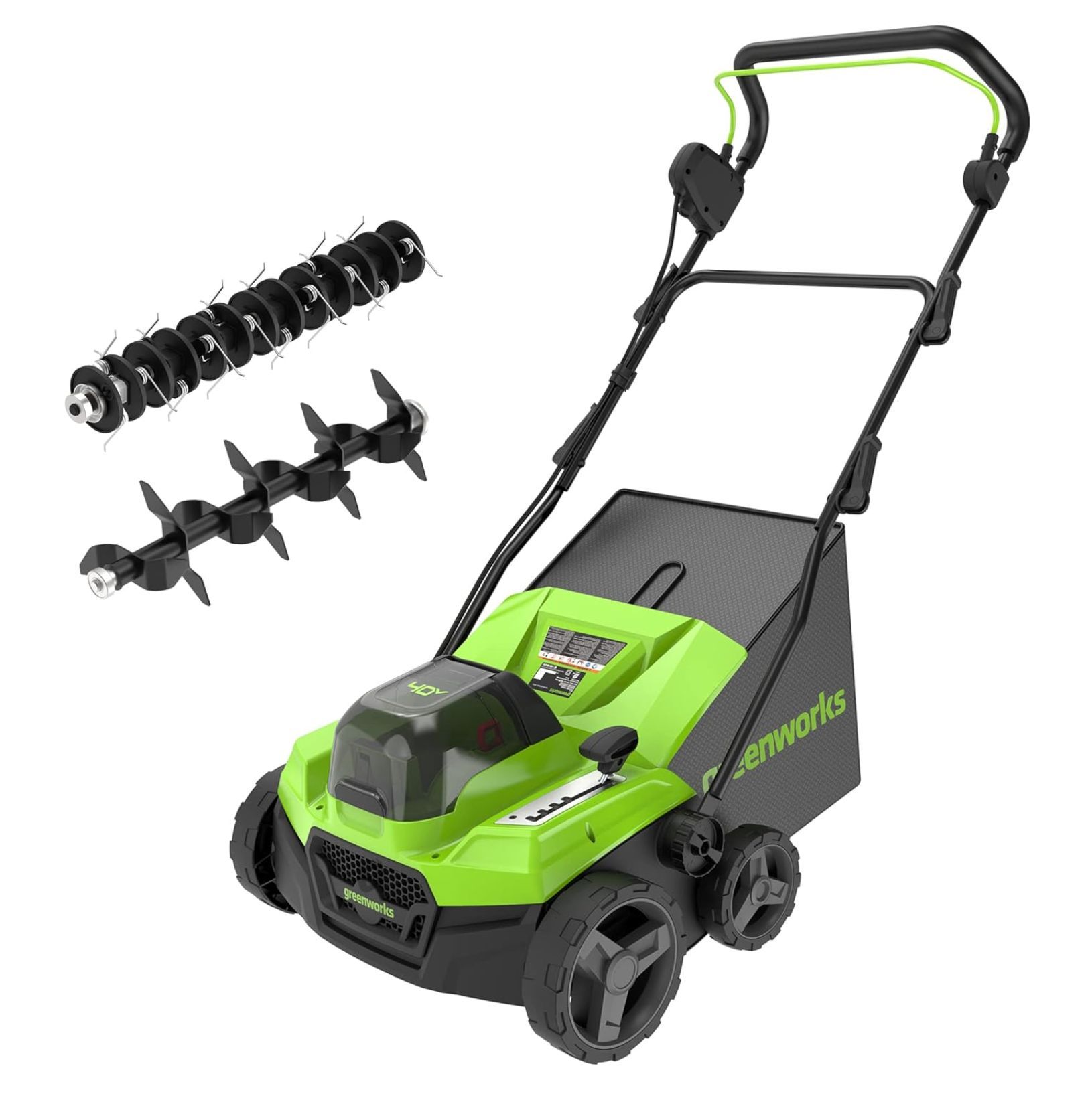 Jordfreser Greenworks GD24X2SC38II; 2x24 V (uten batteri og lader)