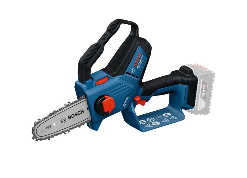 Motorsag for beskjæring av grener Bosch GKE 18V-15 Professional; 18 V; 15 cm sverd (uten batteri og lader)