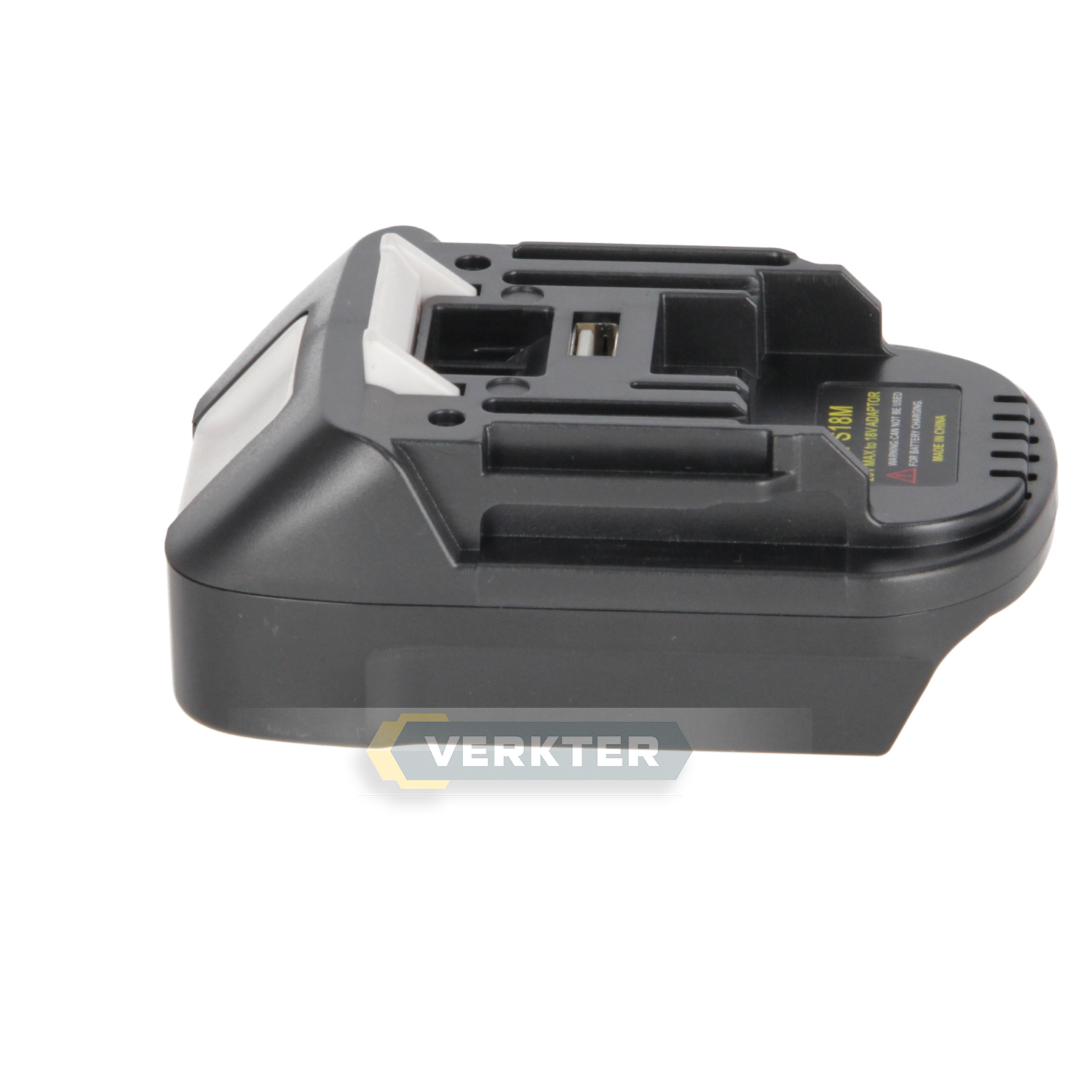 Batteriadapter Ahlio; fra Black & Decker/Stanley til Makita; kun egnet for 18 V