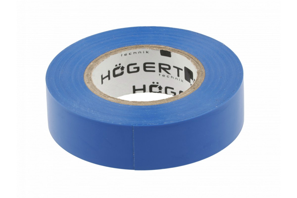 Isoleringstape Hogert HT1P283; 0.13x19 mm; 20 m;  blå