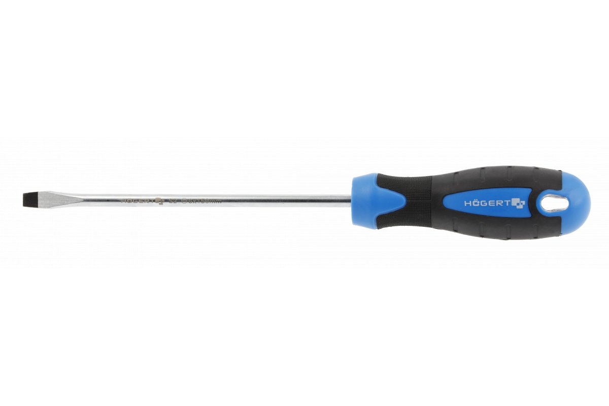Flat skrutrekker Hogert HT1S014; SL6; 150 mm