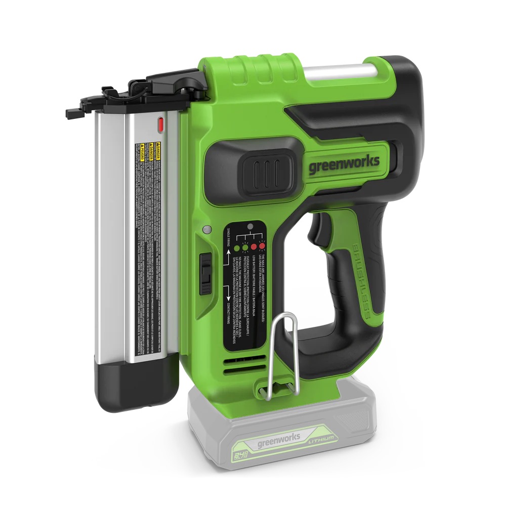Spikerpistol Greenworks GD24BN; 24 V (uten batteri og lader)