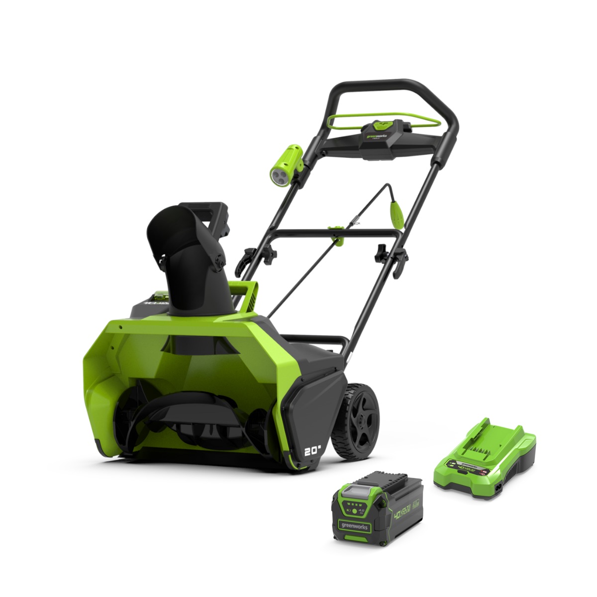 Snøfreser Greenworks GD40STK4; 40 V; 1x4,0 Ah batt.